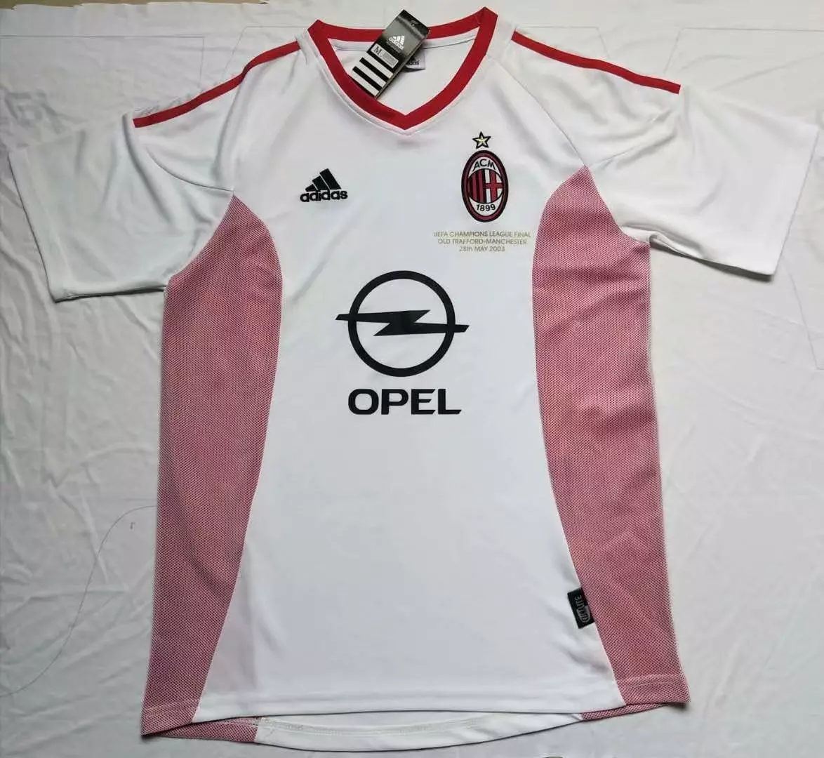 CAMISETA RETRO AC MILAN VISITA 02 - 03